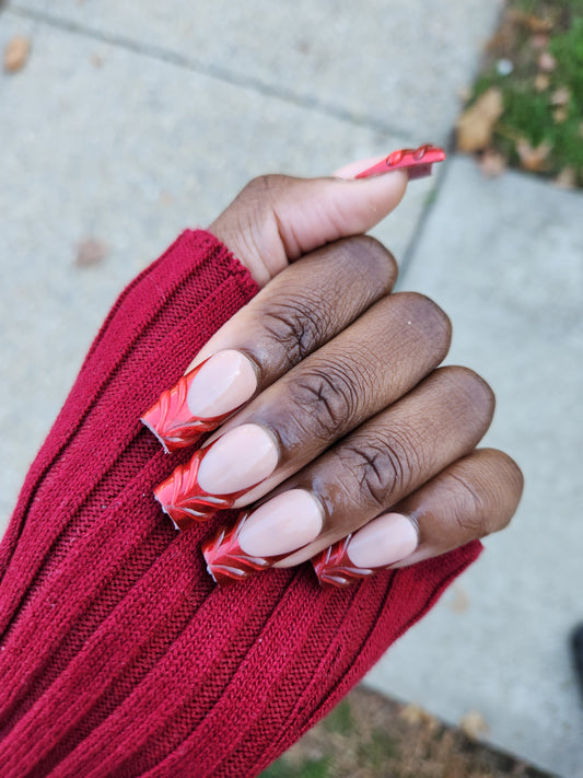 Ruby Red - Press on nail set