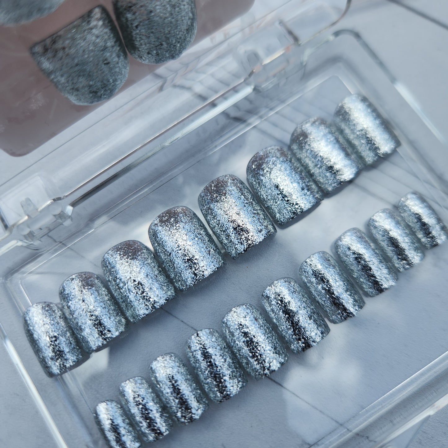 Ready to ship - Short Coffin - 20 piece Nail Set 4