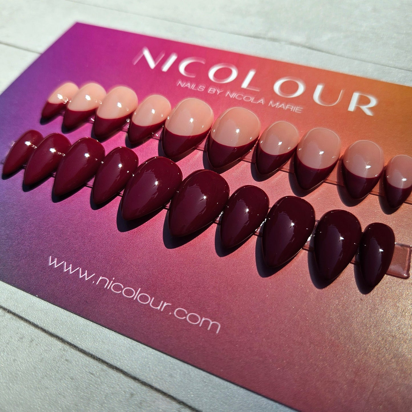 Sangria Duo - Two Press on nail sets