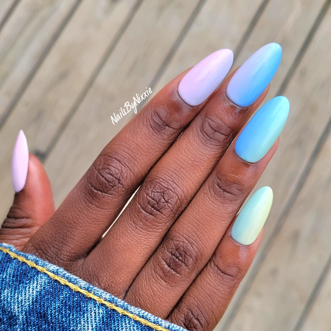 Cool Pastels press on nail set