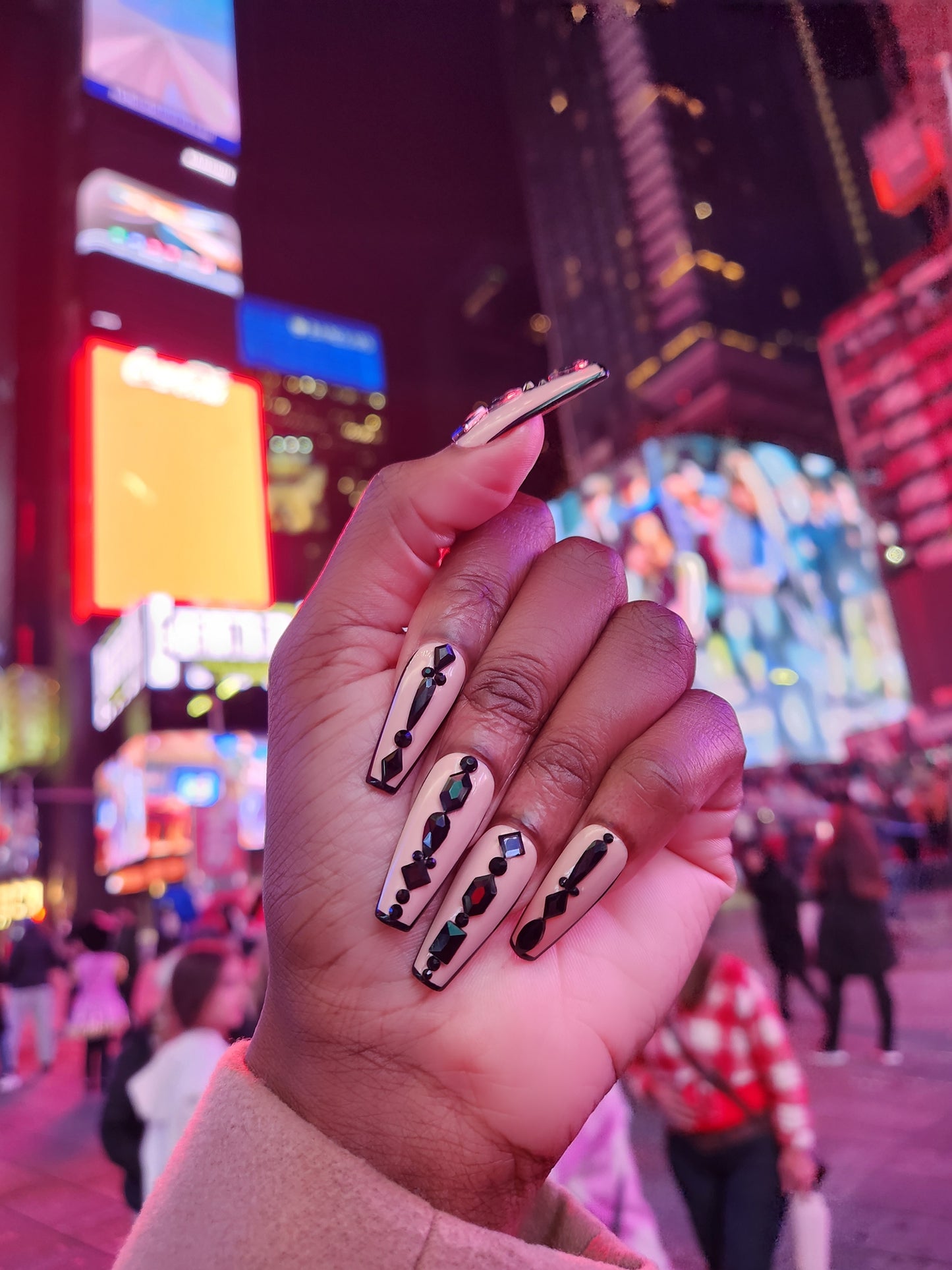 Black Diamond - press on nail set