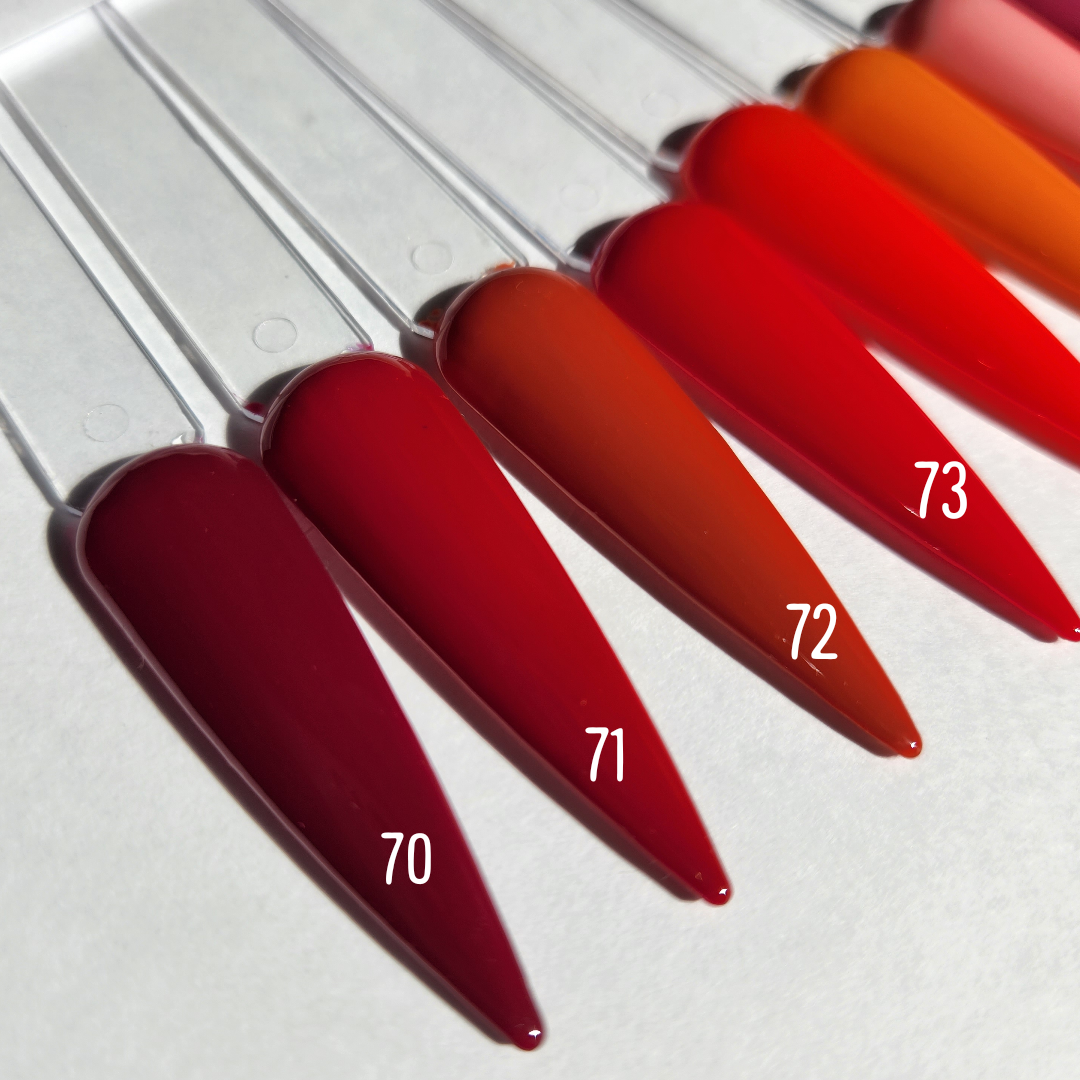 Pink & Red - Solid Color Press On Nail Set