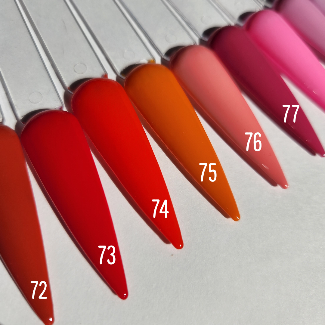 Pink & Red - Solid Color Press On Nail Set