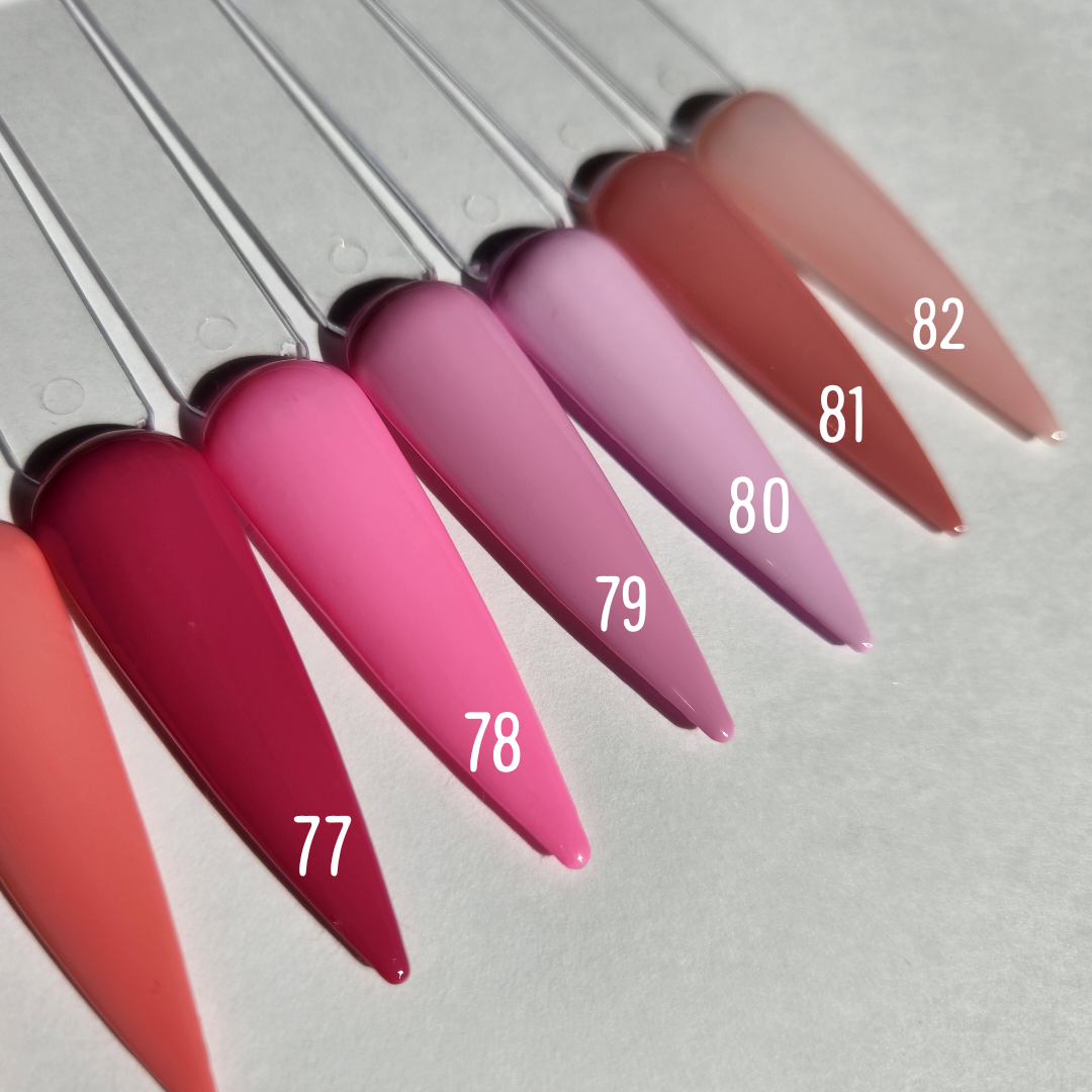 Pink & Red - Solid Color Press On Nail Set