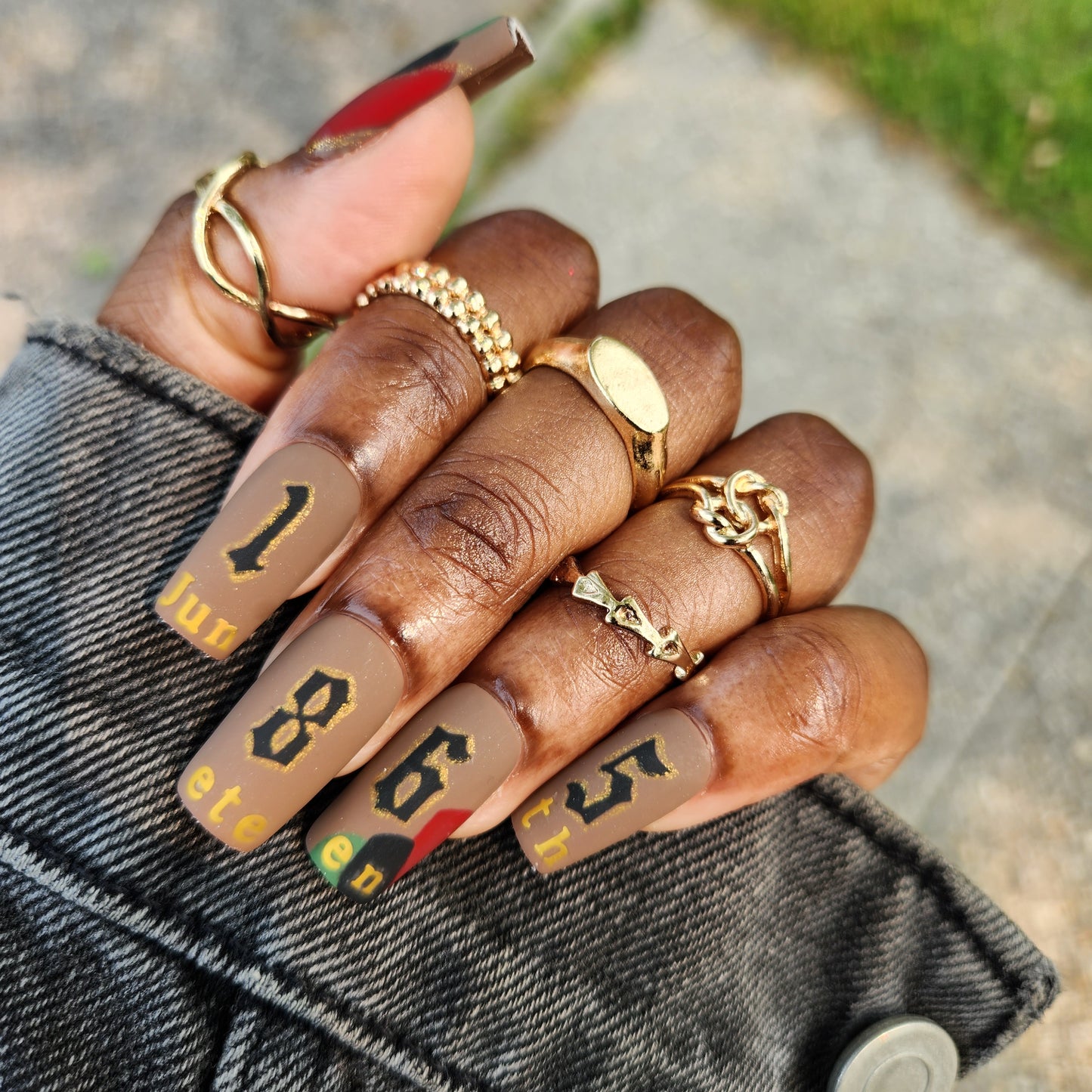 Juneteenth - Press On Nail Set