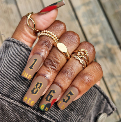 Juneteenth - Press On Nail Set