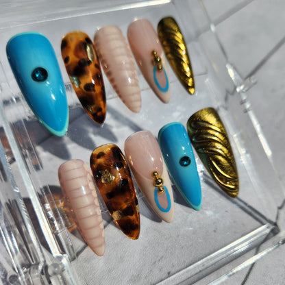 Aqua Fantasy - Press On Nail set