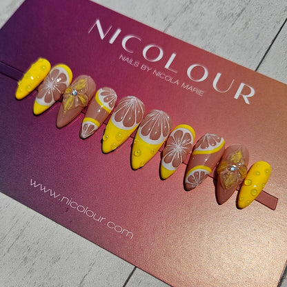 When Life Gives You Lemons -  Press On Nail Set