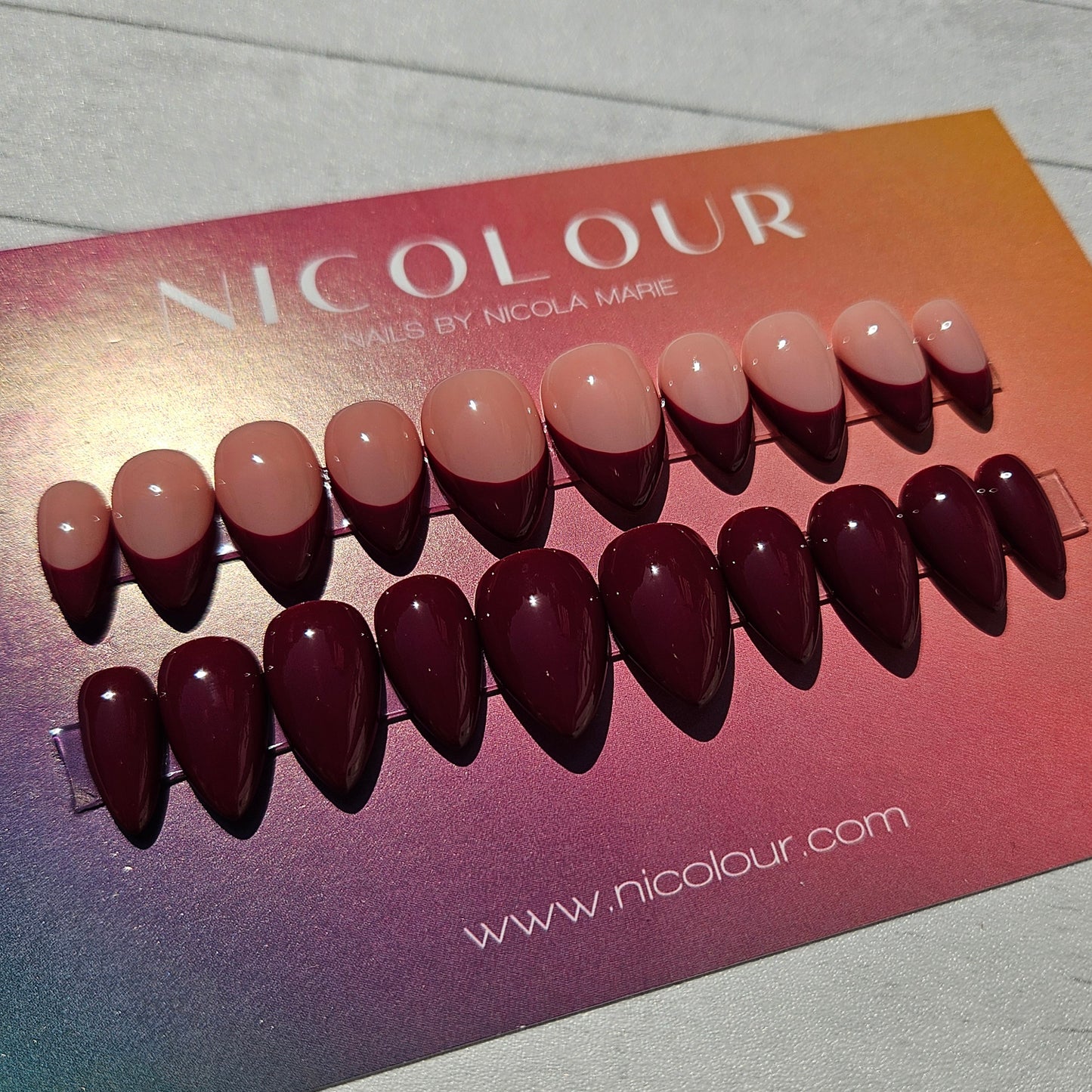 Sangria Duo - Two Press on nail sets