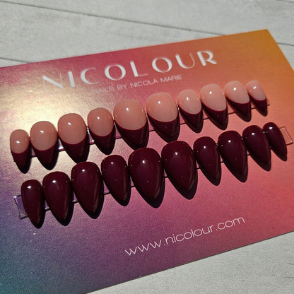 Sangria Duo - Two Press on nail sets