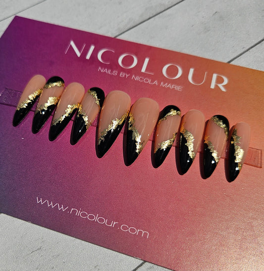 Black Tie - Press On Nail Set