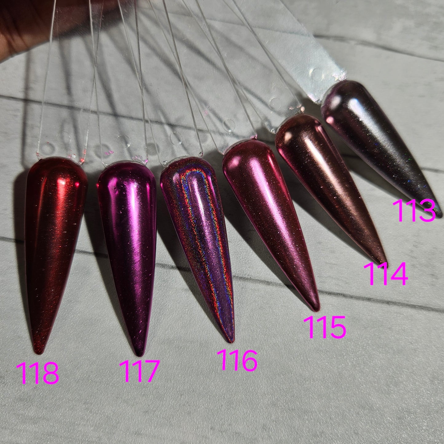 Chrome - Pick Your Solid Color Press on nail set