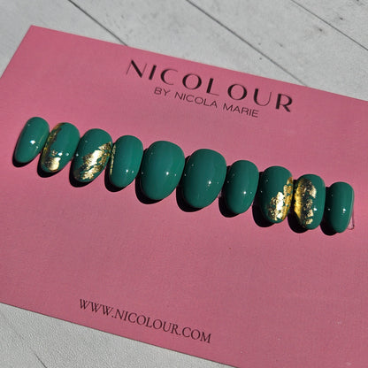 Deep Green nail set