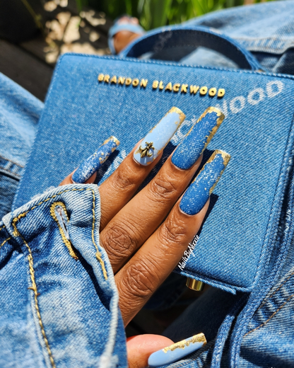 Denim Desire - Press On Nail Set