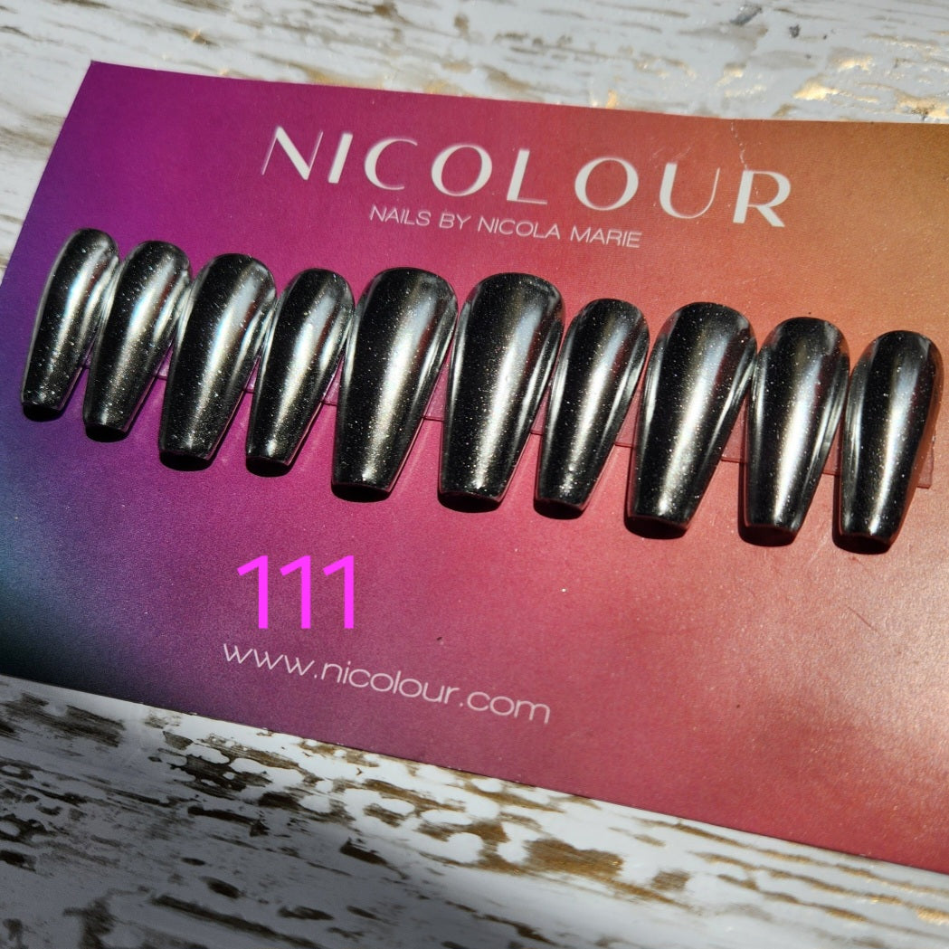 Chrome - Pick Your Solid Color Press on nail set