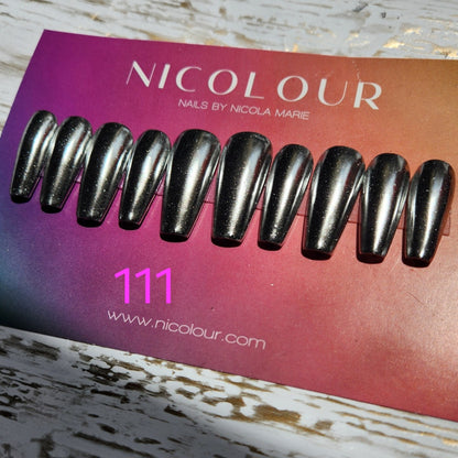 Chrome - Pick Your Solid Color Press on nail set