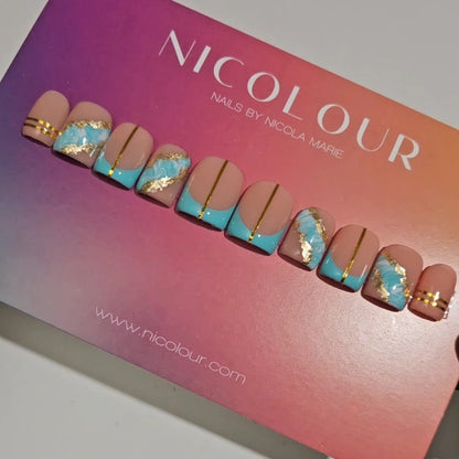 Chasing Waterfalls- Press On Nail Set
