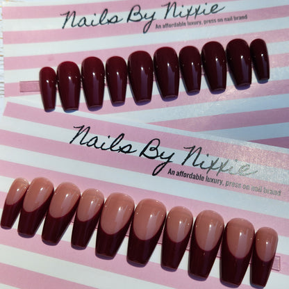 Sangria Duo - Two Press on nail sets