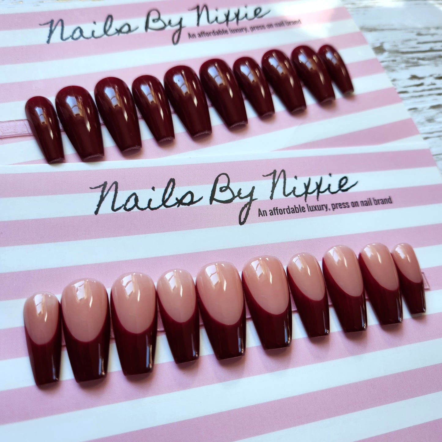 Sangria Duo - Two Press on nail sets