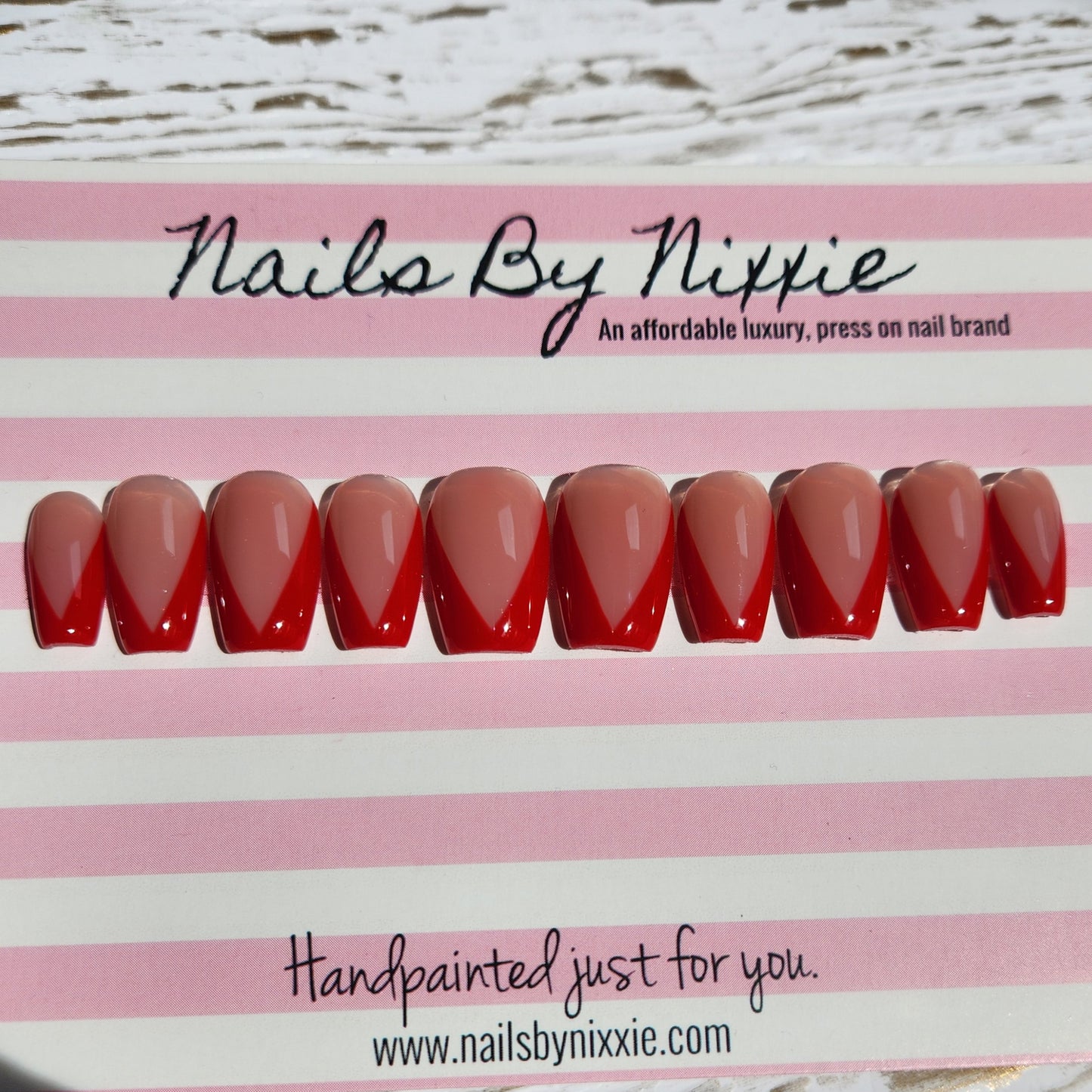 Red Diva nail set