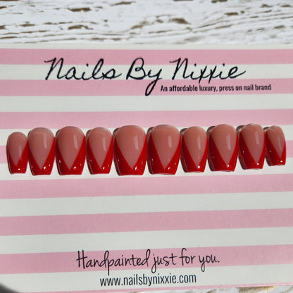 Red Diva nail set