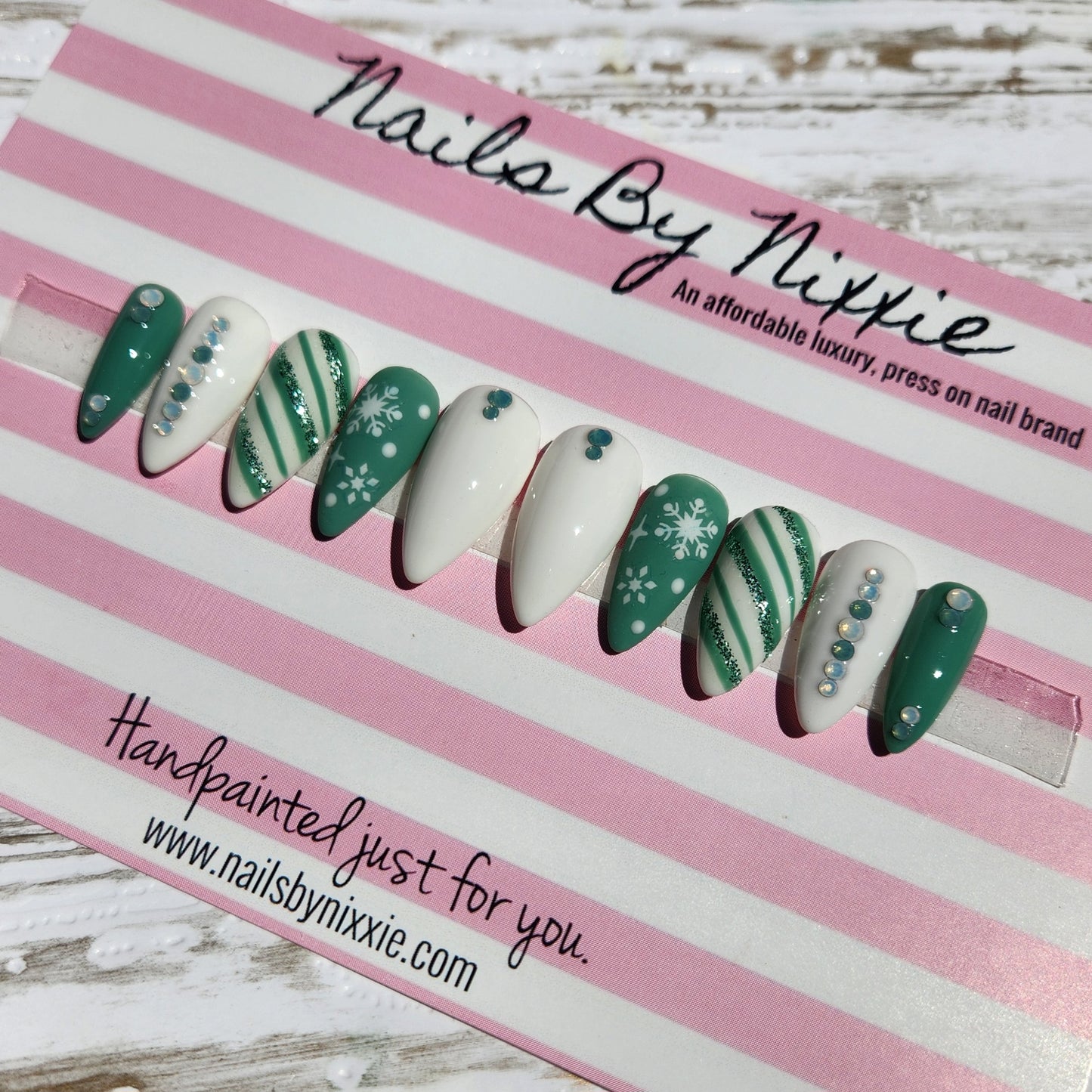 Teal Me you Love Me nail set