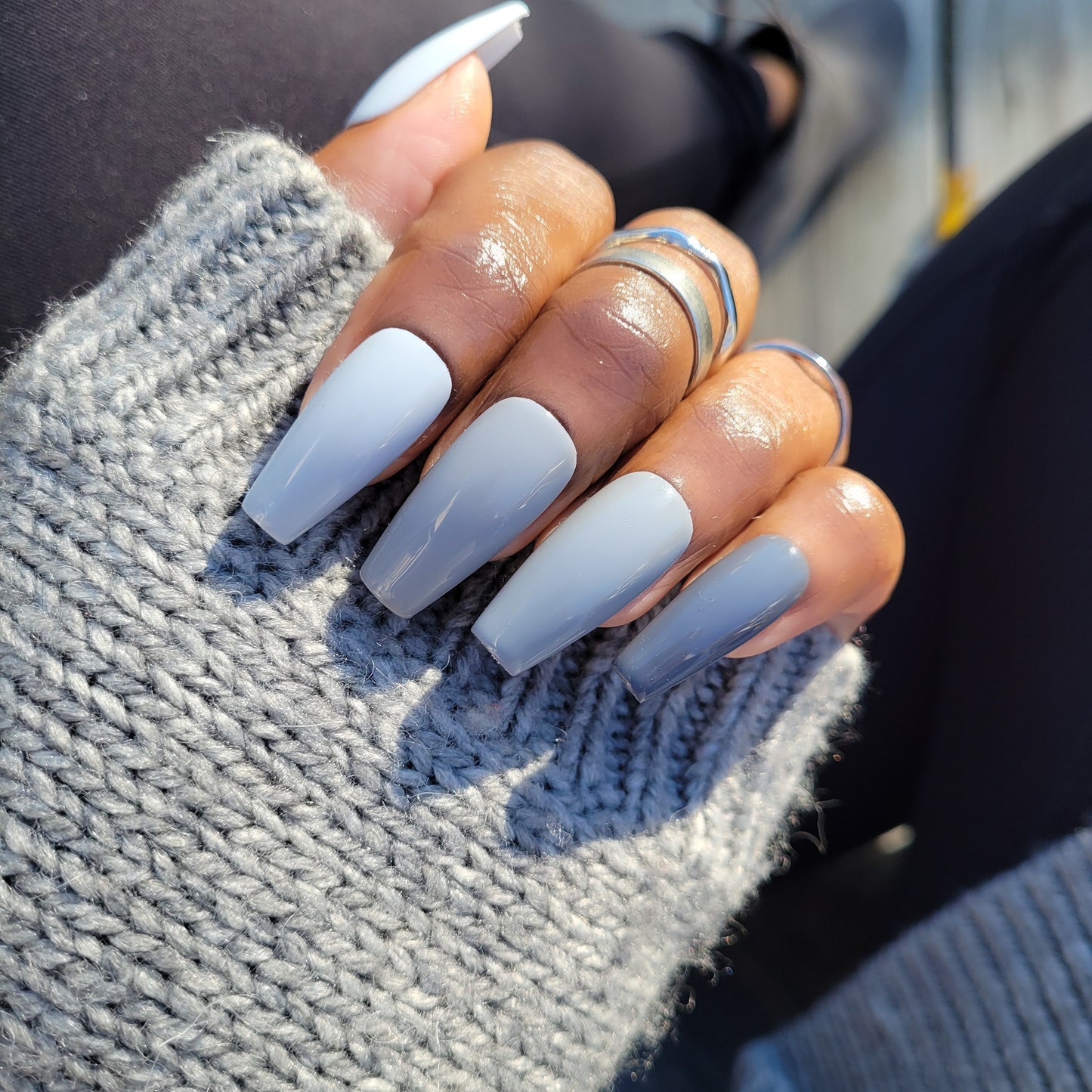 5 Shades of Grey - Press On Nail Set