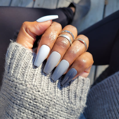 5 Shades of Grey - Press On Nail Set