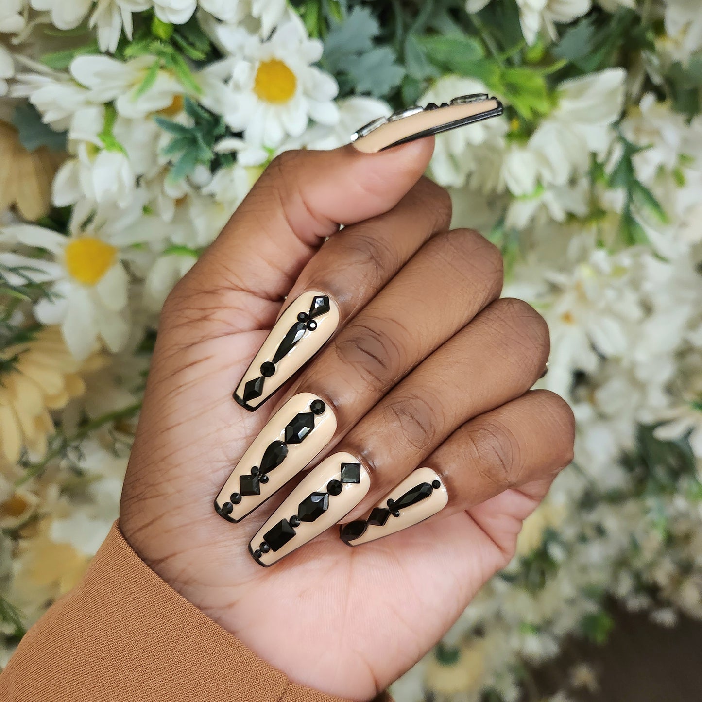 Black Diamond -  press on nail set