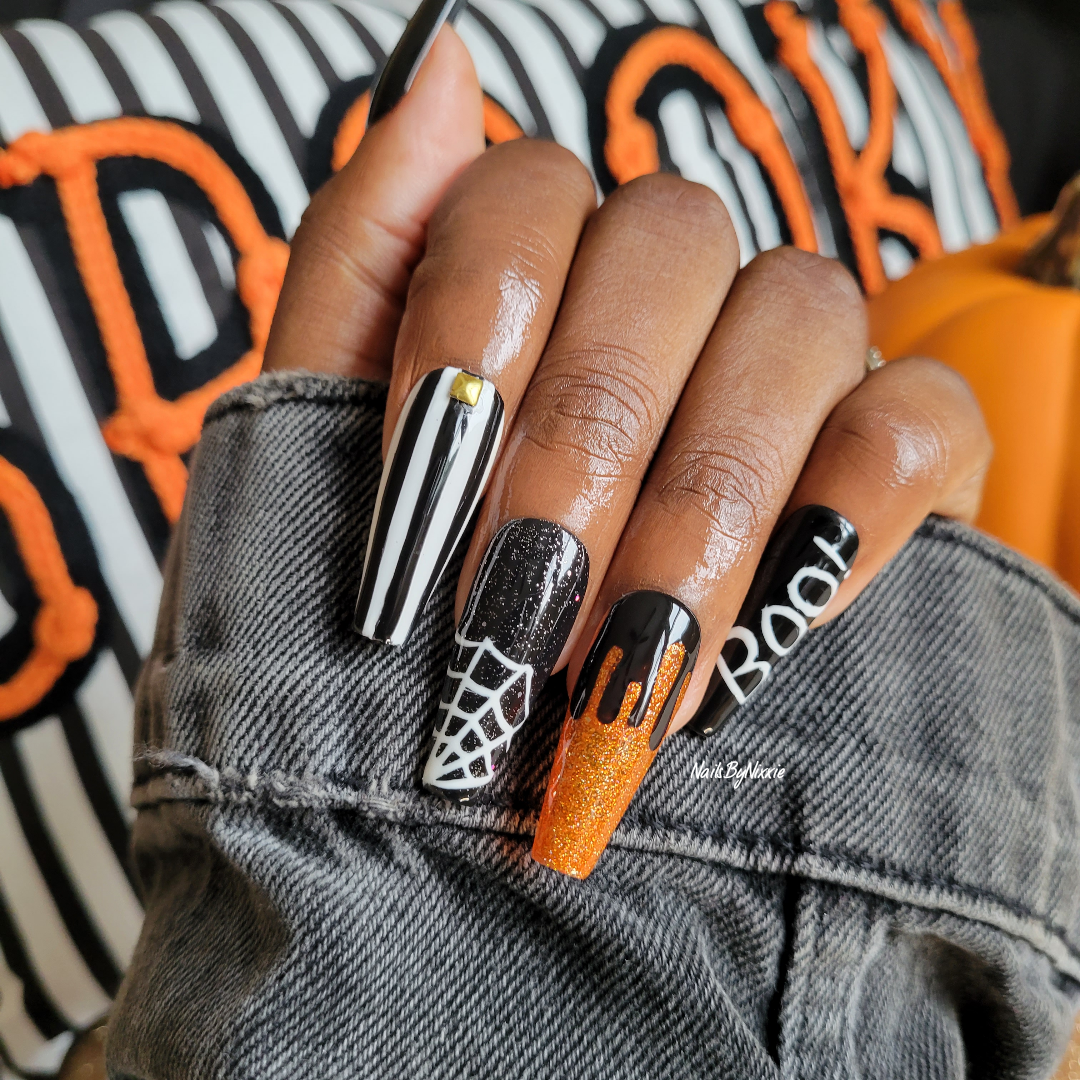 Spook-tacular press on nail set