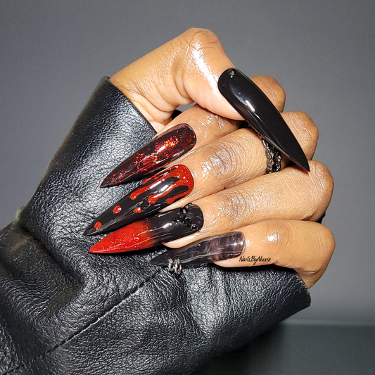 Bad Blood Press on nail set