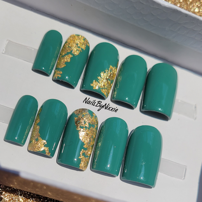 Deep Green nail set