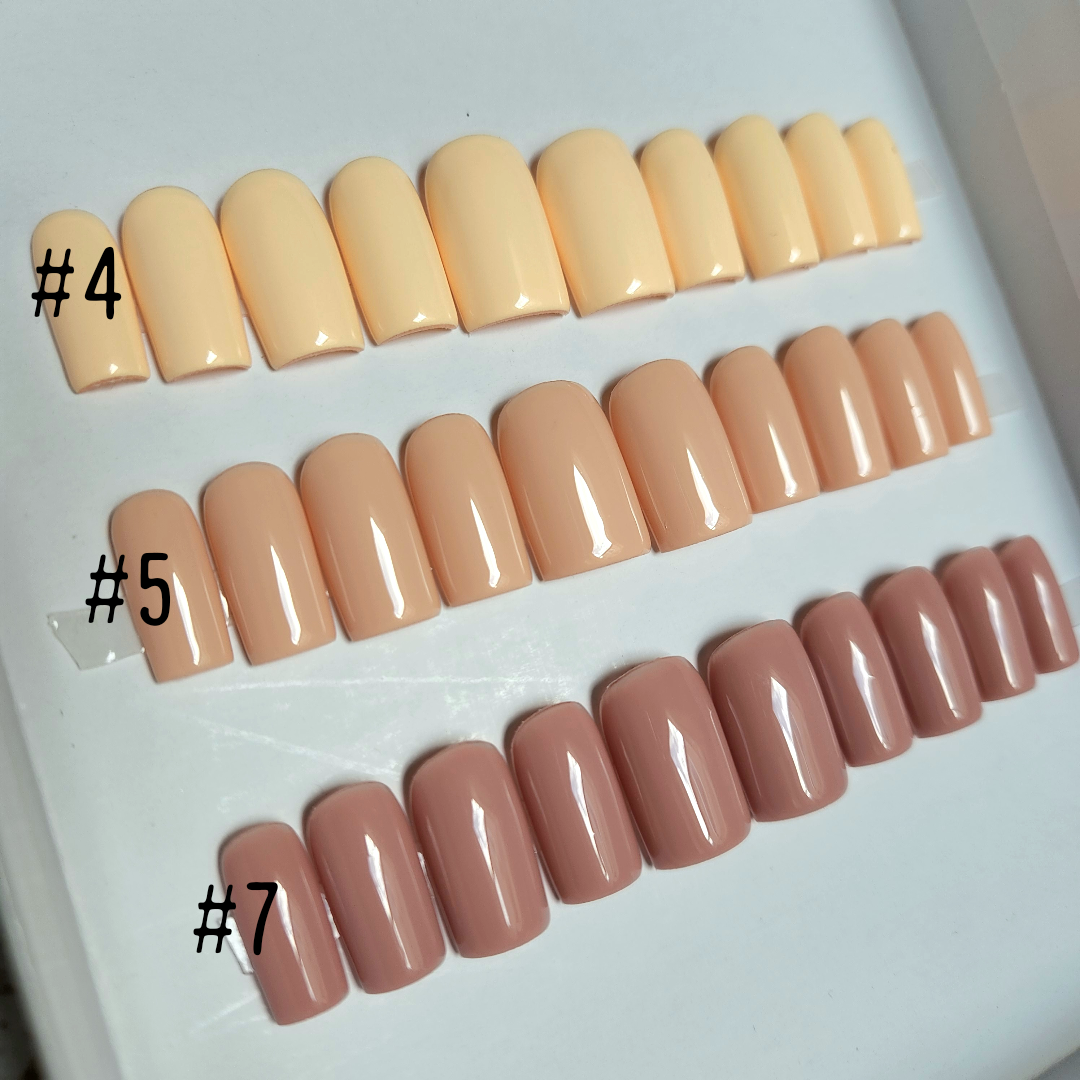 Neutral - Solid Color Press on nail set