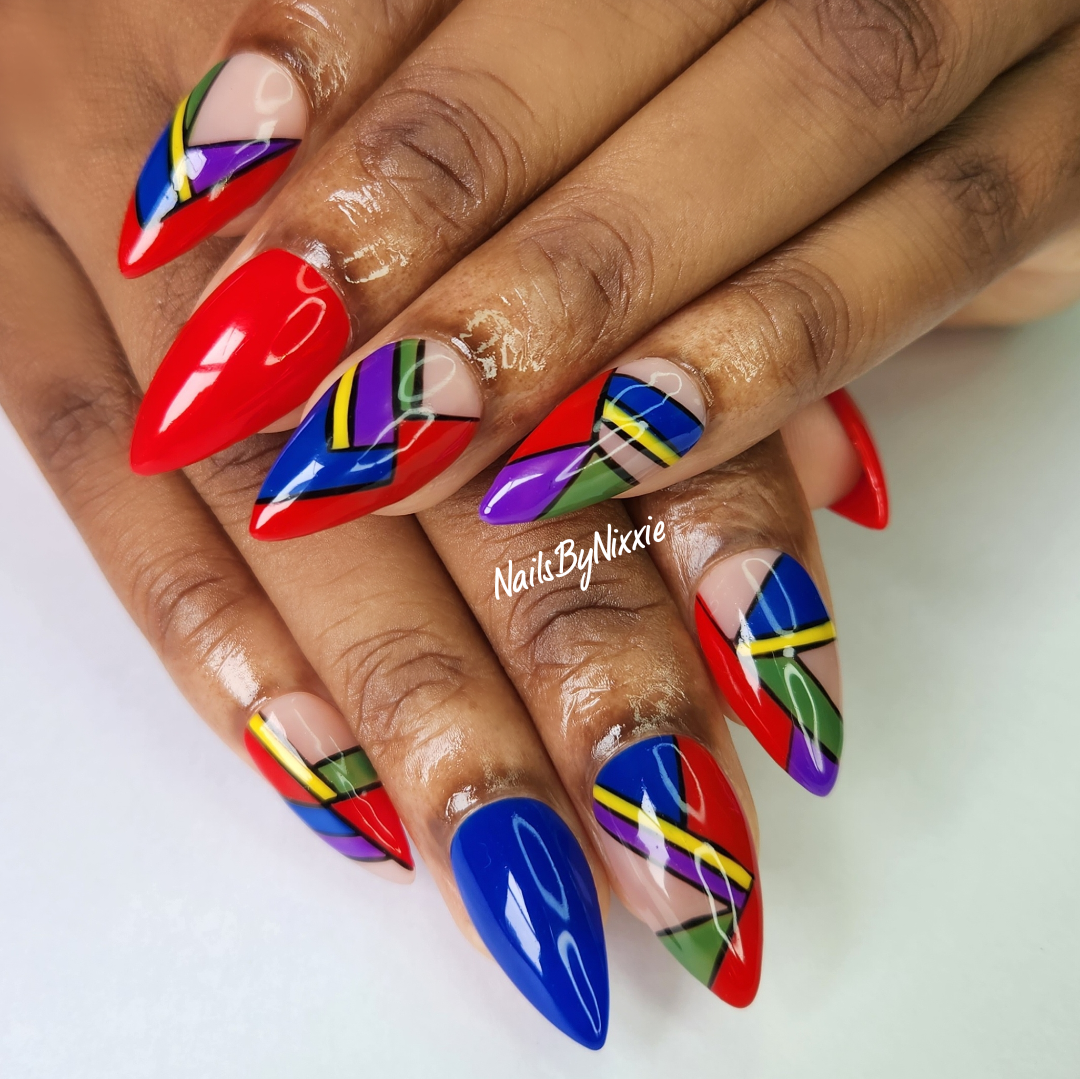 Afro Couture Press On nail set